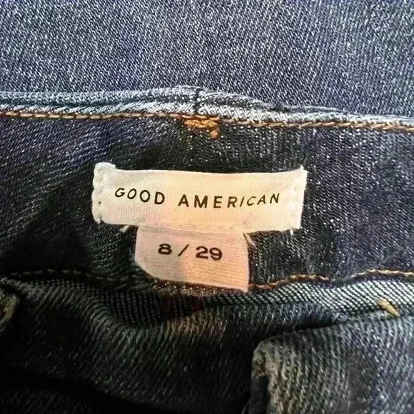GOOD American Good Waist with Chewed Back Pockets Indigo203 Size 8/29 - Picture 7 of 8